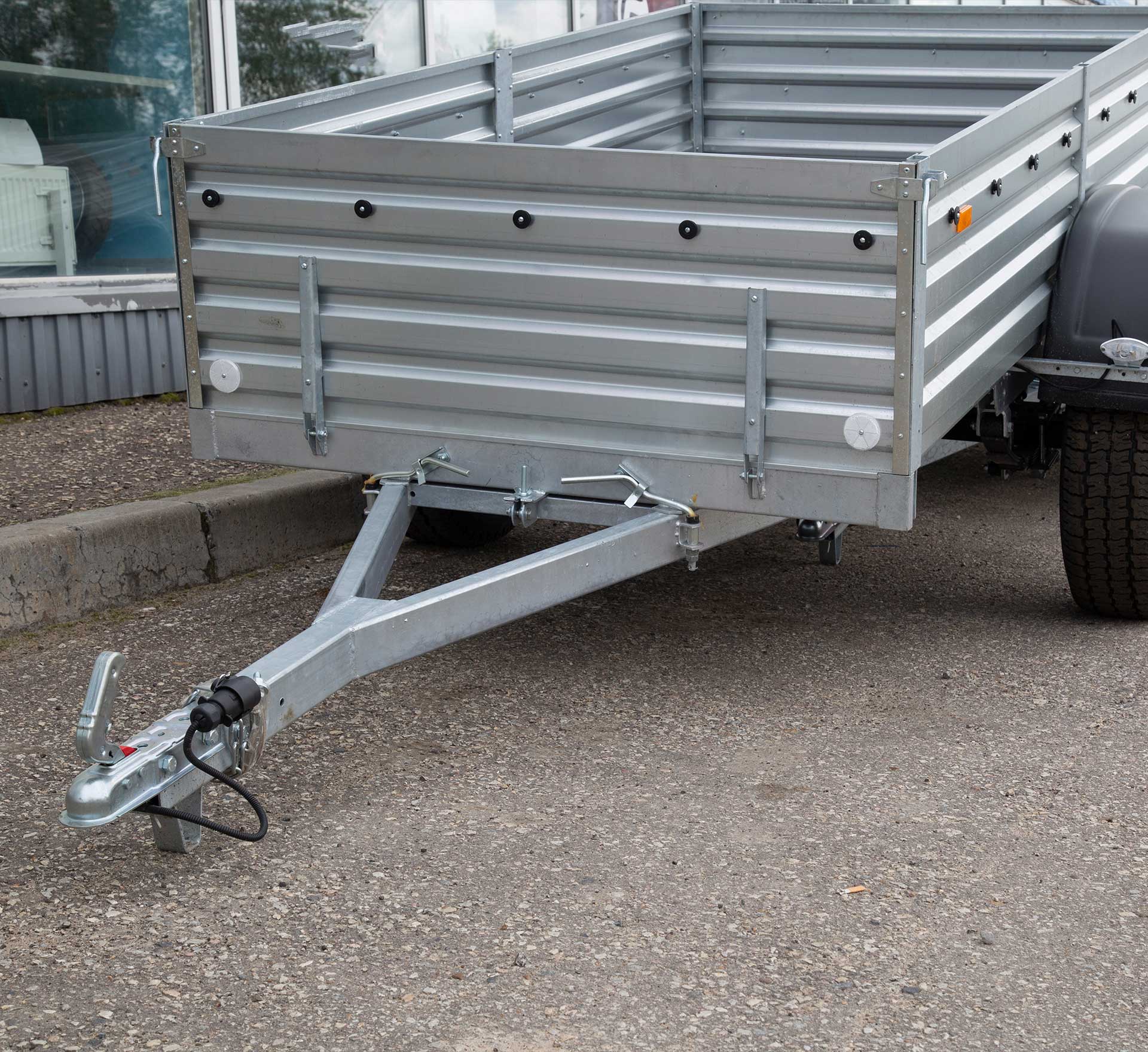 A metal trailer