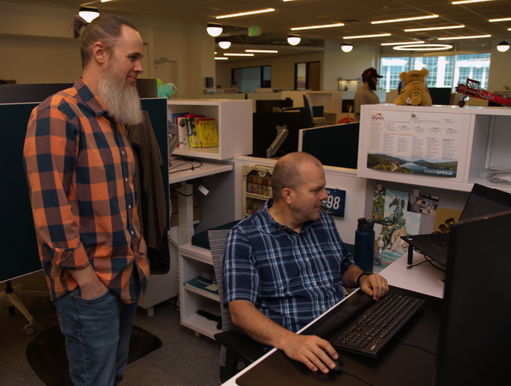 Coworkers Collaborating