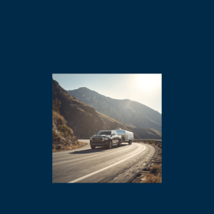 trailer on a mountain road