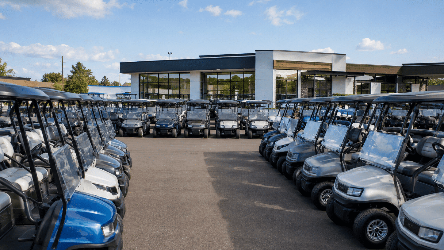 golf cart dealership lot